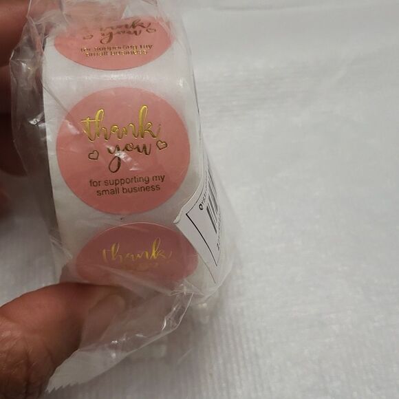 Thank you Stickers 1 Inch 500 pieces Count New - Picture 2 of 3